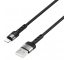 Cablu Date si Incarcare USB la Lightning Borofone BX34 Advantage, 1 m, Negru