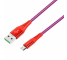 Cablu Date si Incarcare USB la MicroUSB Borofone BU13 Craft, 4A, 1.2 m, Rosu