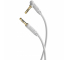 Cablu Audio 3.5 mm la 3.5 mm Borofone BL4, TRS - TRS, Forma L, 1 m, Gri