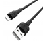 Cablu Date si Incarcare USB la Lightning Borofone BX30 Silicone, 1 m, Negru, Blister 