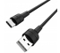 Cablu Date si Incarcare USB la USB Type-C Borofone BX30 Silicone, 1 m, Negru, Blister 