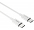 Cablu Date si Incarcare USB Type-C la USB Type-C HOCO X23, 1 m, Alb