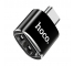 Adaptor OTG USB la USB Type-C HOCO UA5, Negru