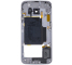 Carcasa Mijloc - Geam Camera Spate Samsung Galaxy S6 edge G925 Neagra
