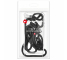 Husa TPU Forcell Cord Antisoc cu snur negru pentru Samsung Galaxy A51 A515, Transparenta