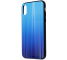 Husa TPU OEM Aurora cu spate din sticla pentru Samsung Galaxy A40 A405, Albastra