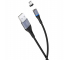 Cablu Date si Incarcare USB la USB Type-C XO Design NB125 Magnetic, 2A, 1 m, Negru