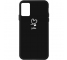 Husa TPU OEM Frosted Love Heart pentru Samsung Galaxy A51 A515, Neagra, Bulk 
