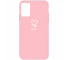 Husa TPU OEM Frosted Love Heart pentru Samsung Galaxy A51 A515, Roz, Bulk 