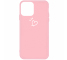 Husa TPU OEM Frosted Three Dots Love-heart pentru Apple iPhone 11 Pro Max, Roz, Bulk 