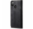 Husa Piele OEM Denim pentru Samsung Galaxy M30s, cu suport carduri, Neagra, Bulk 