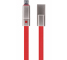 Cablu Date si Incarcare USB la MicroUSB Forever Cut&Fix, 1.5A, 1.5 m, Rosu