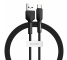 Cablu Date si Incarcare USB la USB Type-C Baseus Sillica Gel, 3A, 1 m, Negru CATGJ-01