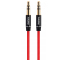 Cablu Audio 3.5 mm la 3.5 mm Remax L200, TRS - TRS, 2 m, Rosu