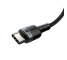 Cablu Date si Incarcare USB-C - USB-C Baseus Cafule, 100W, 2m, Gri CATKLF-ALG1