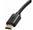 Cablu Audio si Video HDMI la HDMI Baseus 4K, 60Hz, 3D, HDR, 18Gbps, 2 m, Negru CAKGQ-B01