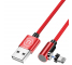 Cablu Incarcare USB la Lightning Usams Magnetic U54, 1 m, Rosu SJ444USB02