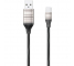 Cablu Date si Incarcare USB la USB Type-C Remax Luminous Disco RC-130a, 1 m, Negru
