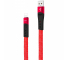 Cablu Date si Incarcare USB la Lightning XO Design NB127, 2.1A, 1.2 m, Rosu, Blister 