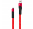 Cablu Date si Incarcare USB la USB Type-C XO Design NB127, 2.1A, 1.2 m, Rosu, Blister 
