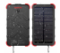 Baterie Externa Powerbank OUTXE Savage Rugged, 10000 mA, Standard Charge (5V), Panou FotoVoltaic, Neagra Rosie