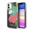 Husa Plastic - TPU Guess Flower Shiny N.1 pentru Apple iPhone 11, Neagra, Blister GUHCN61IMLFL01 