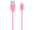 Cablu Date si Incarcare USB la MicroUSB XO Design NB36, 2.1A, 1 m, Roz, Blister 