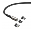 Cablu Incarcare USB - Lightning / USB Type-C / MicroUSB Baseus Zinc magnetic 2A, 2 m, Negru, Blister TZCAXC-G01 