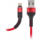 Cablu Date si Incarcare USB la Lightning MaXlife MXUC-01, 1 m, Negru Rosu