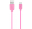 Cablu Date si Incarcare USB la USB Type-C XO Design NB36, 2.1A, 1 m, Roz, Blister 