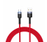 Cablu Date si Incarcare USB la USB Type-C Tellur LED, 3A, 1.2 m, Rosu TLL155334