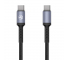 Cablu Date si Incarcare USB Type-C la USB Type-C Tellur, 60W, 1 m, Negru TLL155374