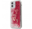 Husa TPU Guess Liquid Glitter Charms pentru Apple iPhone 12 Pro Max, Rosie GUHCP12LGLHFLRA