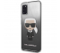 Husa TPU Karl Lagerfeld pentru Samsung Galaxy A41, Gradient Ikonik Karl, Neagra KLHCA41TRDFKBK