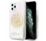 Husa Plastic - TPU Guess Glitter Circle pentru Apple iPhone 11 Pro Max, Roz Aurie GUHCN65LGIRGP