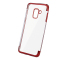 Husa TPU OEM Electro pentru Xiaomi Redmi 9, Rosie Transparenta