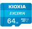 Card Memorie MicroSDXC KIOXIA Exceria, cu Adaptor, 64Gb, Clasa 10 / UHS-1 U1, Blister_PRB_DBL_302543