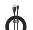 Cablu Date si Incarcare USB / USB Type-C - Lightning Baseus, 1 m, 18W, 2A, Negru CATLYW-G01