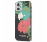 Husa Plastic - TPU Guess Flower Shiny N.1 pentru Apple iPhone 12 mini, Neagra GUHCP12SIMLFL01