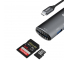 Hub USB Type-C Dudao A15, 8 in1 Multifunctional, Gri