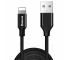 Cablu Date si Incarcare USB la Lightning Baseus Yiven, 3 m, 1.5A, Negru CALYW-C01