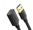 Prelungitor USB UGREEN US129, USB 3.0, 1.5m, Negru