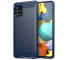 Husa TPU OEM Carbon pentru Samsung Galaxy A31, Bleumarin