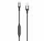 Cablu Date si Incarcare USB la USB Type-C Dudao L7xsT, 1 m, 5A, Timer Incarcare, Negru