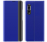 Husa Textil OEM New Sleep Case pentru Samsung Galaxy A12 A125 / Samsung Galaxy M12, Cu Suport, Bleumarin