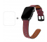 Curea Ceas Enkay Piele Retro pentru Apple Watch Series 6 40mm / Apple Watch Series 5 40mm / Apple Watch Series 4 40mm, + Folie Protectie Ecran Plastic 3D, Visinie
