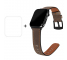 Curea Ceas Enkay Piele Retro pentru Apple Watch Series 4 40mm / Apple Watch Series 5 40mm / Apple Watch Series 6 40mm, + Folie Protectie Ecran Plastic 3D, Maro