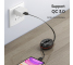 Cablu Incarcare USB - Lightning / USB Type-C / MicroUSB KUULAA KL-O138, 1 m, Magnetic Retractabil, 3A, Negru