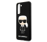 Husa TPU Karl Lagerfeld Iconik Full Body pentru Samsung Galaxy S21+ 5G, Neagra KLHCS21MSLFKBK