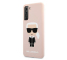 Husa TPU Karl Lagerfeld Iconik Full Body pentru Samsung Galaxy S21 5G, Roz KLHCS21SSLFKPI